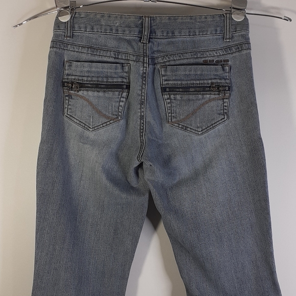 DKNY Jeans Women's Sz 6 Zippered Pockets Straight Leg - Picture 2 of 16